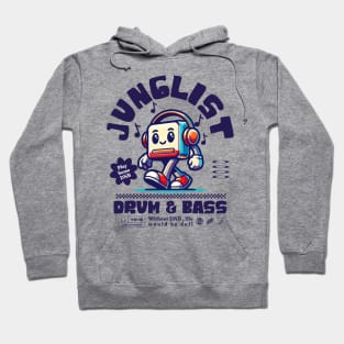 JUNGLIST  - DNB Headphone Mascot (eggplant) Hoodie